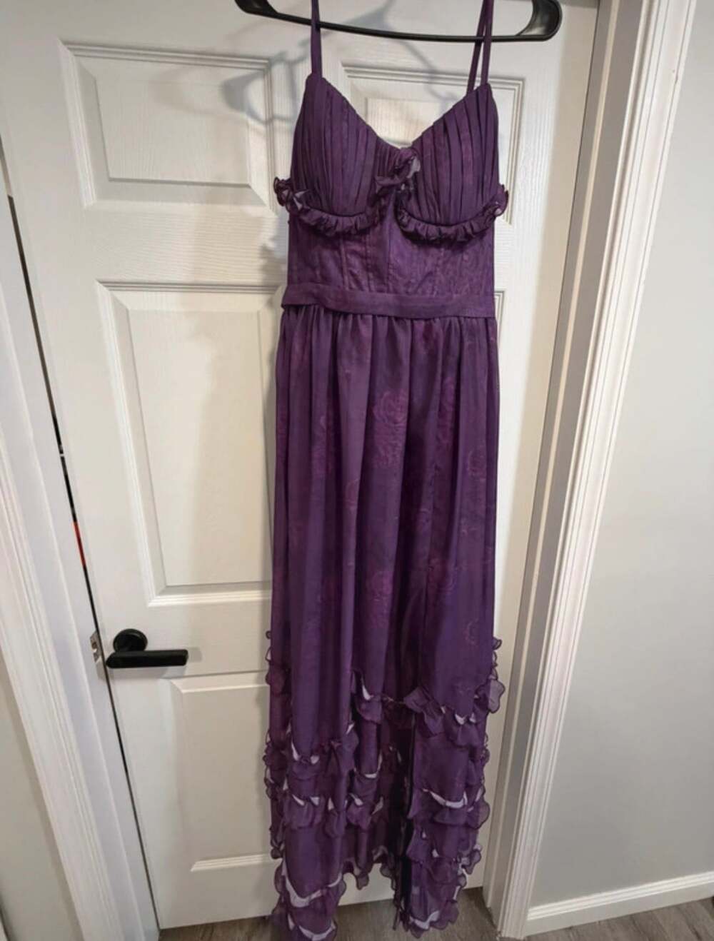 vintys Elegant V Neck Chiffon Bridesmaid Dresses with ...